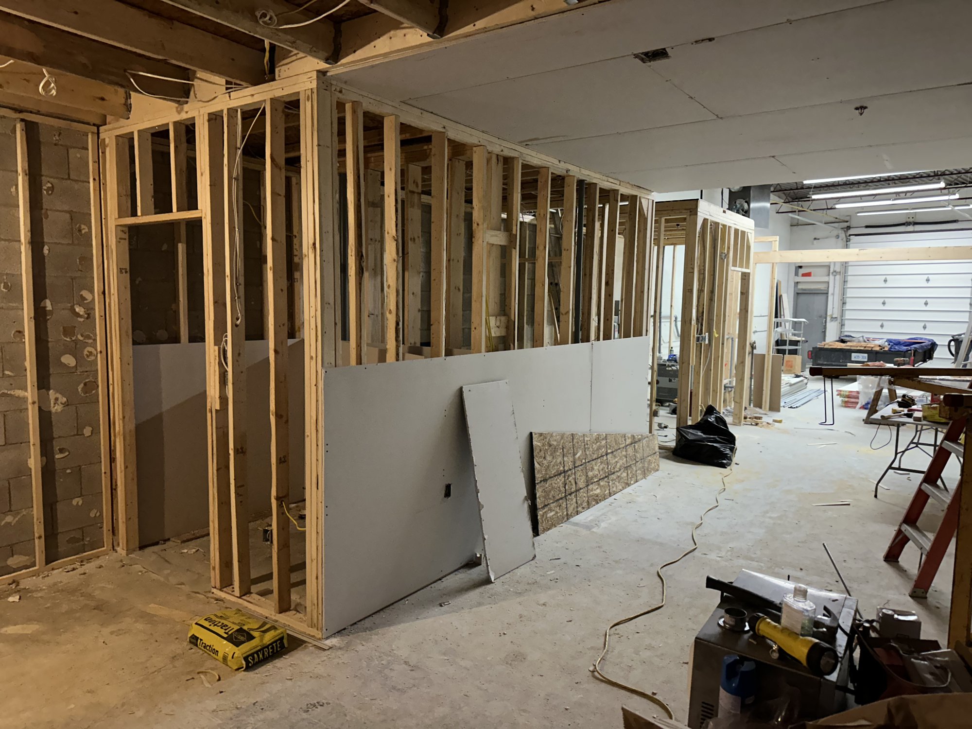 Framing and drywall